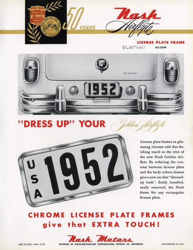 1952 Nash Accessories Booklet Page 31